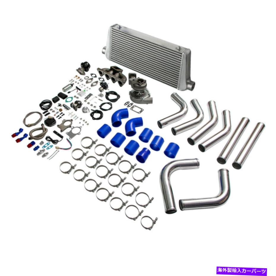 Turbo Charger T3 T4 Turbo Manifold+WasteGate+InterCooler+Piping+BOV 12PCS CIVIC B18にセット T3 T4 Turbo Manifold+Wastegate+Intercooler+Piping+BOV 12PCS Set for Civic B18【並行輸入品】