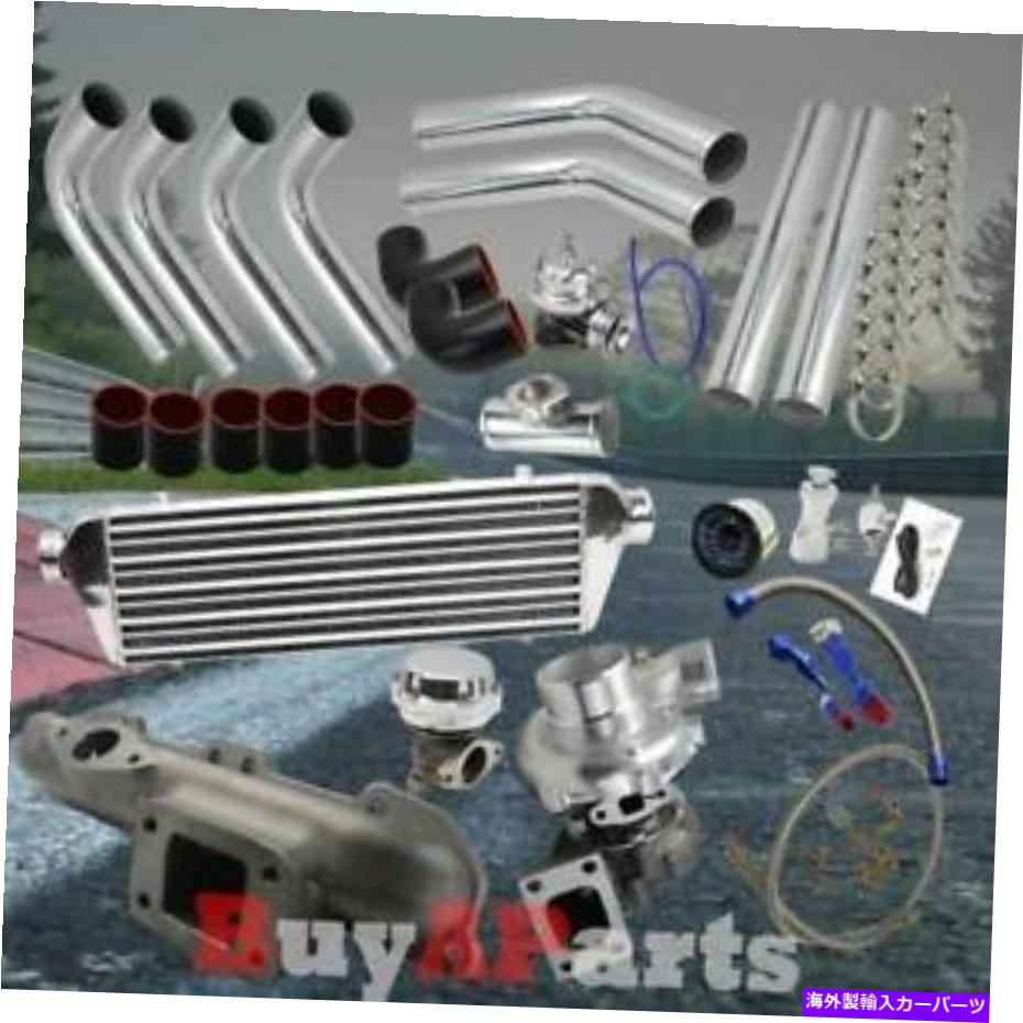 Turbo Charger ターボ/ターボチャージャー +鋳造マニホールドクロムブラックキット95-99 Eclipse 420A 2.0L Turbo/Turbocharger + Cast Manifold Chrome Black Kit for 95-99 Eclipse 420A 2.0L【並行輸入品】