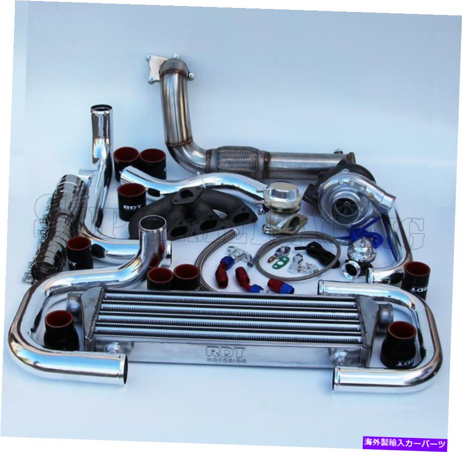 Turbo Charger T3/T4ターボチャージャーインタークーラーBOVボルトオンキット94-01インテグラB16/18 013-CBR T3/T4 TurboCharger Intercooler BOV Bolt-On Kit for 94-01 Integra B16/18 013-CBR【並行輸入品】
