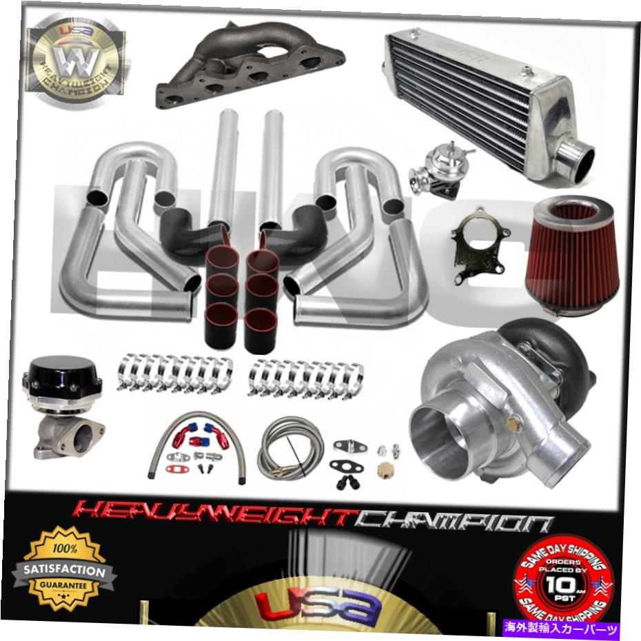 Turbo Charger ターボキットT3/T4 for 00-05 Eclipse RS GS 4G64 GALANT 2.4 IC PK WG BOV MANIFOLD BK Turbo Kit T3/T4 for 00-05 Eclipse RS GS 4G64 Galant 2.4 IC PK WG BOV Manifold BK【並行輸入品】