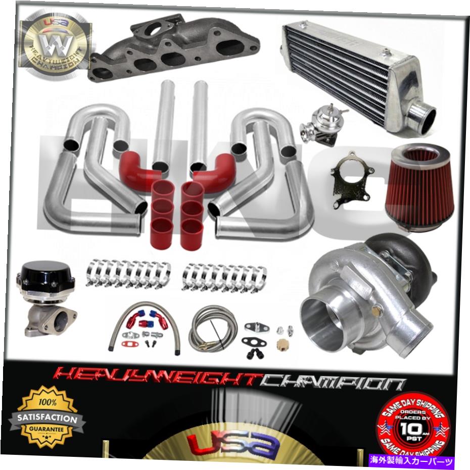 Turbo Charger 94-02のターボキットT3/T4ホンダアコードCL F22B F23A FMIC PK WG BOV MANIFOLD RD Turbo Kit T3/T4 for 94-02 Honda Accord CL F22B F23A FMIC PK WG BOV Manifold RD【並行輸入品】