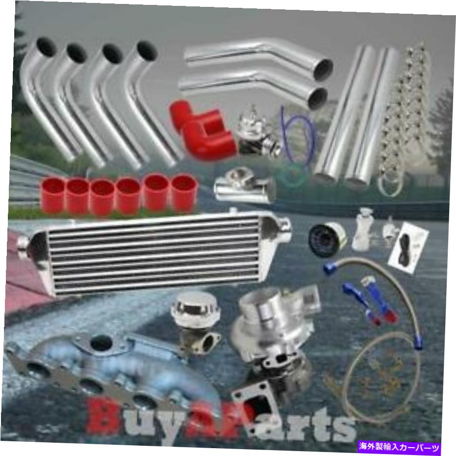 Turbo Charger ターボ/ターボチャージャーマニホールドクロムレッドアップグレードキットフォルクスワーゲンジェッタ1.8T Turbo/Turbocharger Manifold Chrome Red Upgrade Kit for Volkswagen JETTA 1.8T【並行輸入品】