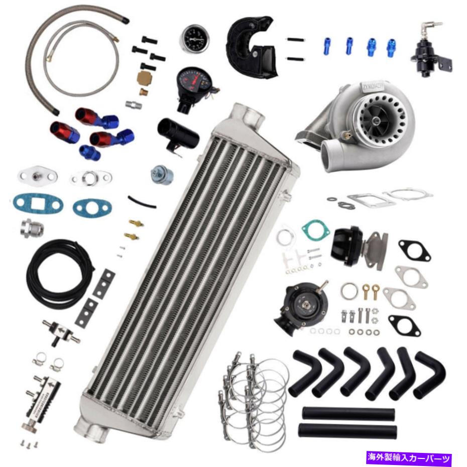 Turbo Charger GT35ユニバーサルT3 Turbo Kit InterCooler+Piping+Bov+Boost Controller+Tachomer GT35 Universal T3 Turbo Kit Intercooler+Piping+BOV+Boost Controller+Tachometer【並行輸入品】