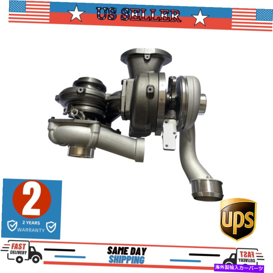 Turbo Charger 2008-10 Ford Fシリーズトラックの高圧および低圧ターボチャージャーのセット6.4L Set of High & Low Pressure Turbochargers for 2008-10 Ford F Series Trucks 6.4L【並行輸入品】