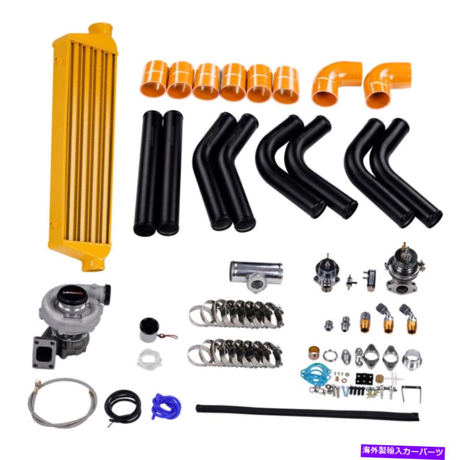 Turbo Charger T3/T4 T3 T4 T04Eユニバーサルターボチャージャーキット+ウェイストゲート+インタークーラー+パイピング10pc T3/T4 T3 T4 T04E Universal Turbo charger Kit+Wastegate+Intercooler+Piping 10Pc【並行輸入品】