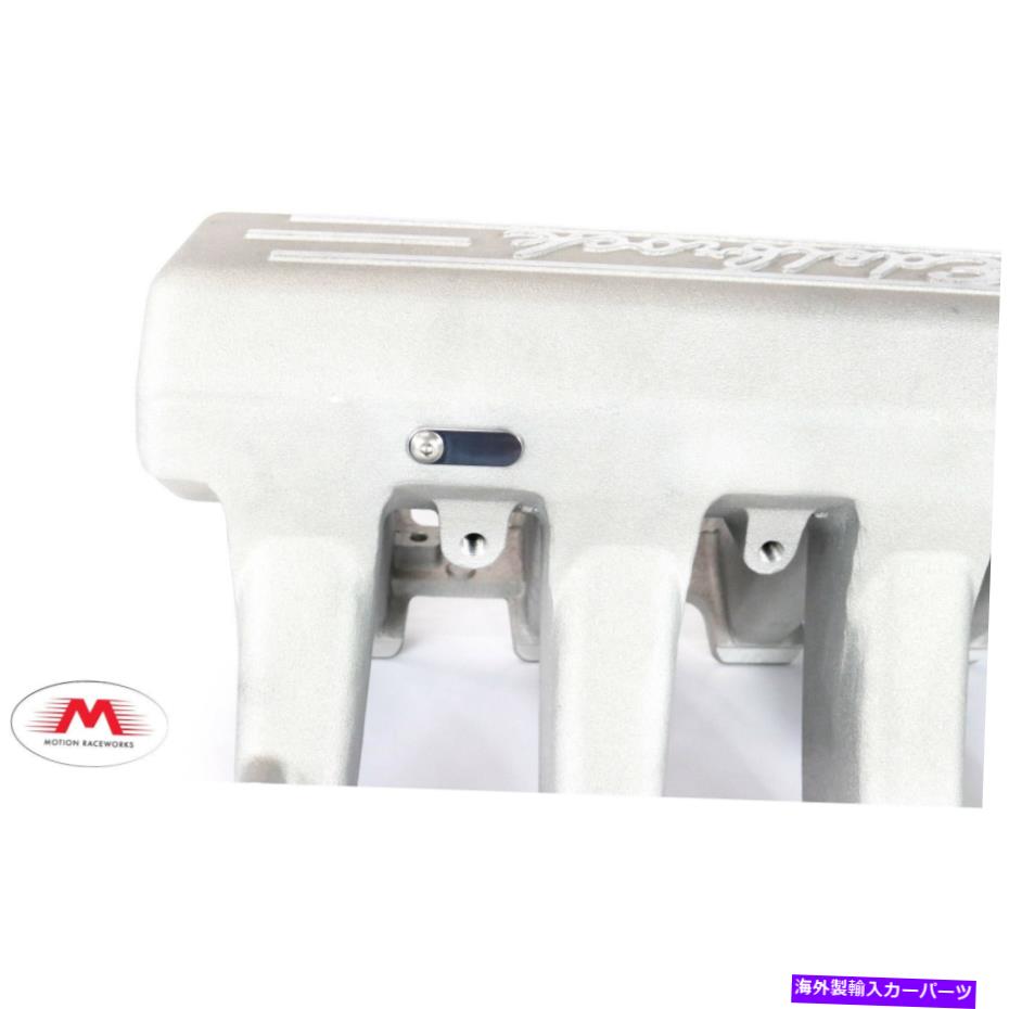 Intake Manifold Edelbrock Proflo Intakeのモーションレースワークスビレットポートプラグ（黒陽極酸化） Motion Raceworks Billet Port Plug for Edelbrock Proflo Intake (Black Anodized)【並行輸入品】