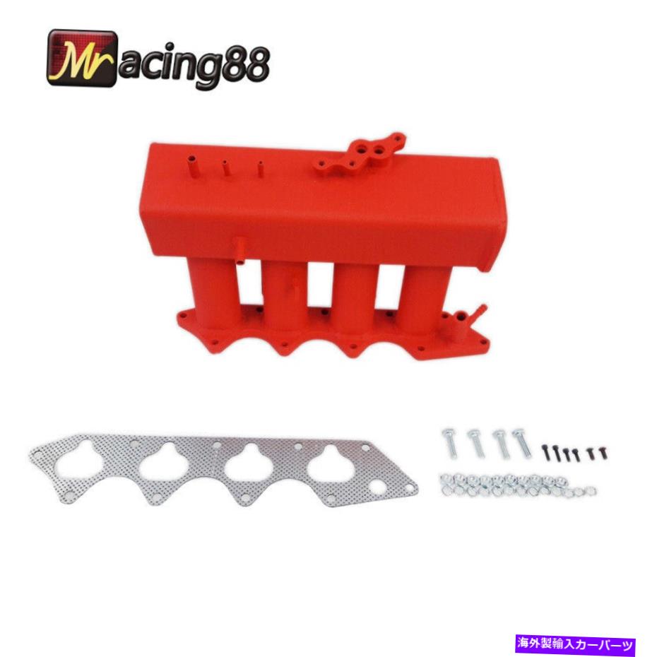 Intake Manifold 1994年から2001年のAcura Integra GSR 1.8 B18C1 REDのアルミニウム摂取マニホールド Aluminum Intake Manifold For 1994-2001 Acura Integra GSR 1.8 B18C1 Red【並行輸入品】