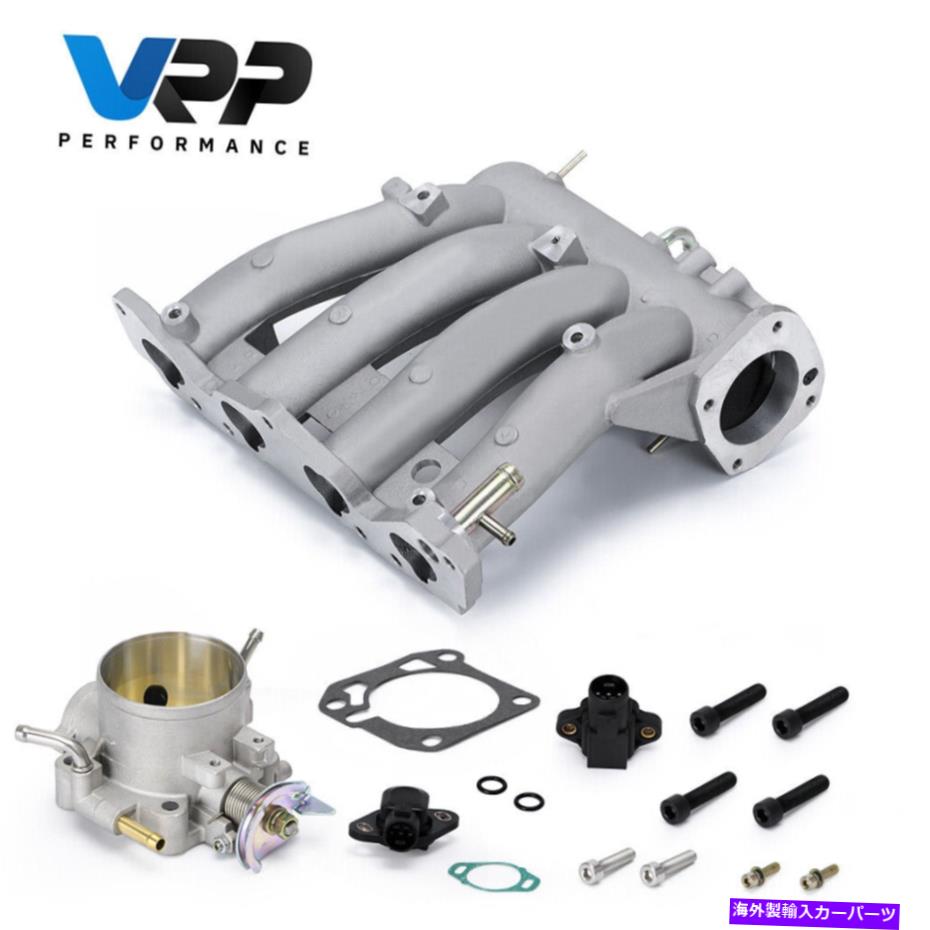 Intake Manifold 吸気マニホールド+70mmスロットルボディ88-00ホンダシビックCRX CX DX EX D15 D16 SL Intake Manifold+70mm Throttle Body For 88-00 Honda Civic CRX CX DX EX D15 D16 SL【並行輸入品】