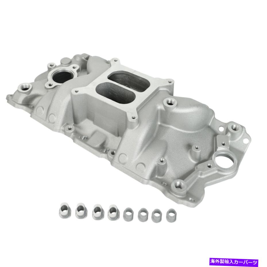 Intake Manifold 小ブロックのためのシボレーSBC 305 327 350 400 57-86アルミニウム摂取マニホールド、サテン For Small Block Chevy SBC 305 327 350 400 57-86 Aluminum Intake Manifold, Satin【並行輸入品】