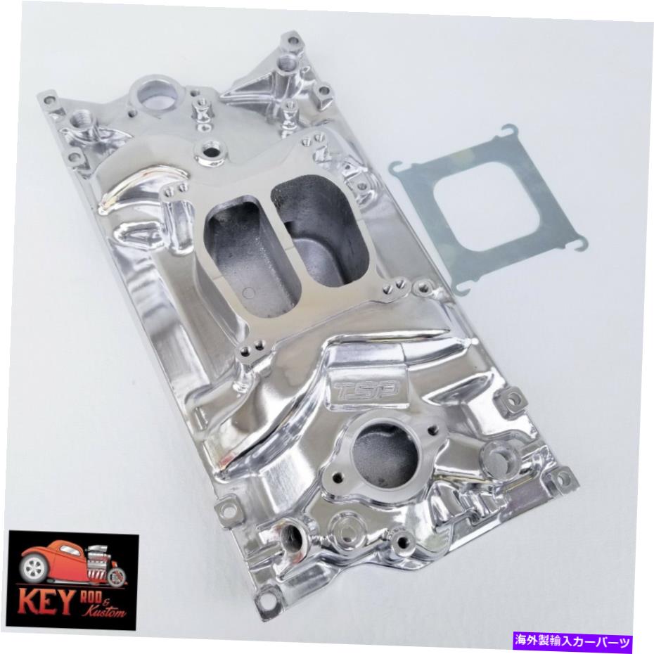 Intake Manifold スモールブロックシボレーボルテック磨きアルミニウム摂取マニホールドデュアルプレーン305 350 Small Block Chevy VORTEC Polished Aluminum Intake Manifold Dual Plane 305 350【並行輸入品】