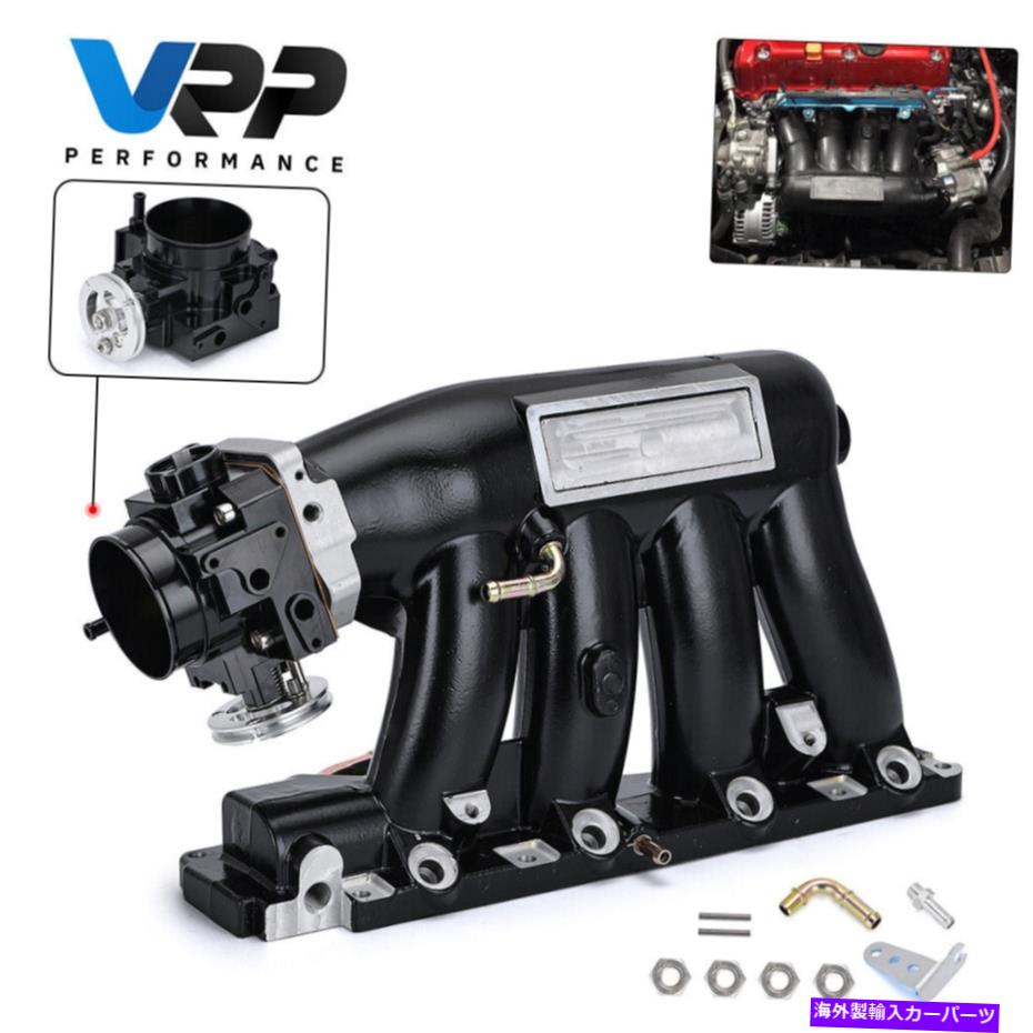 Intake Manifold Kシリーズアルミニウム吸気マニホールド70mmホンダアキュラK20 K24 BK用のスロットルボディボディ K-series Aluminum Intake Manifold 70MM Throttle Body For Honda Acura K20 K24 BK【並行輸入品】