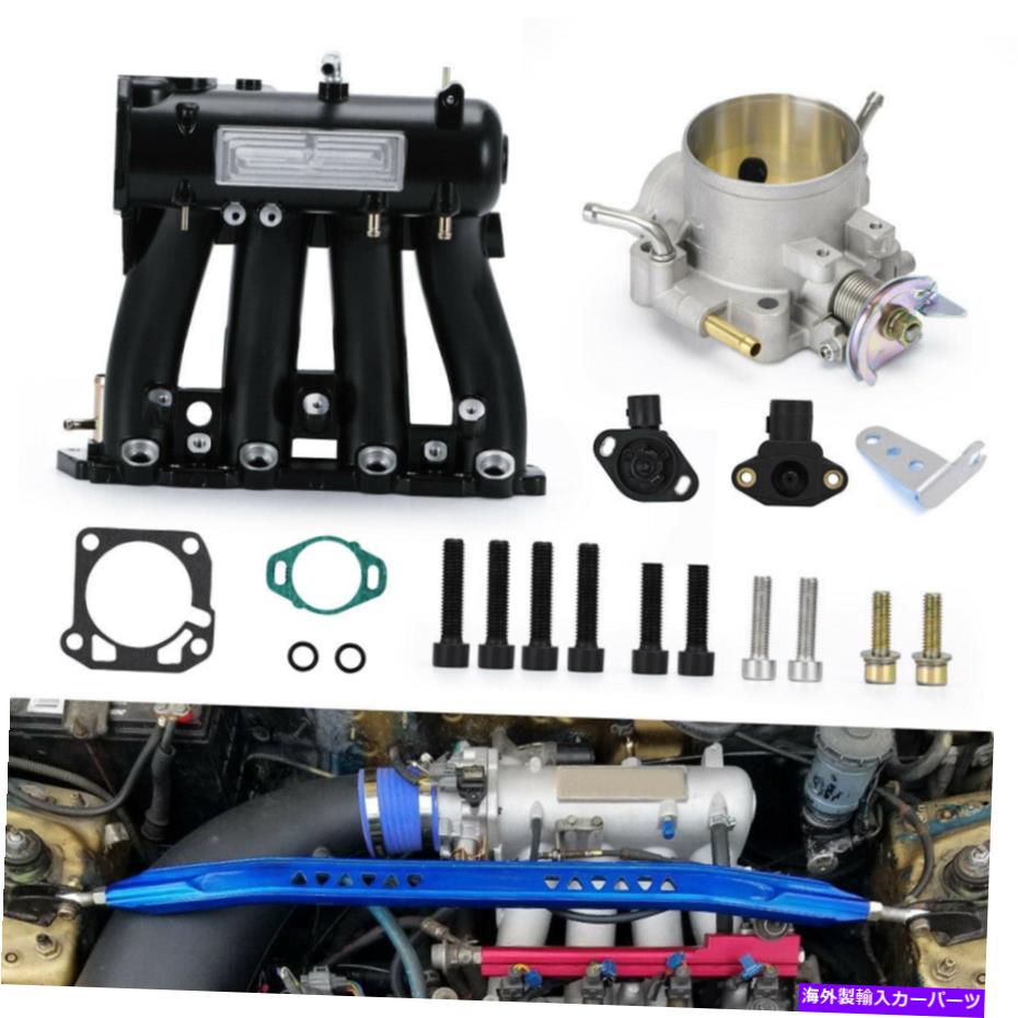 Intake Manifold D15 D16 Dシリーズ摂取量マニホールド + 1988年から2000年のシビックCRXデルソルのスロットルボディ D15 D16 D-SERIES INTAKE MANIFOLD + Throttle body FOR 1988-2000 CIVIC CRX DEL SOL【並行輸入品】