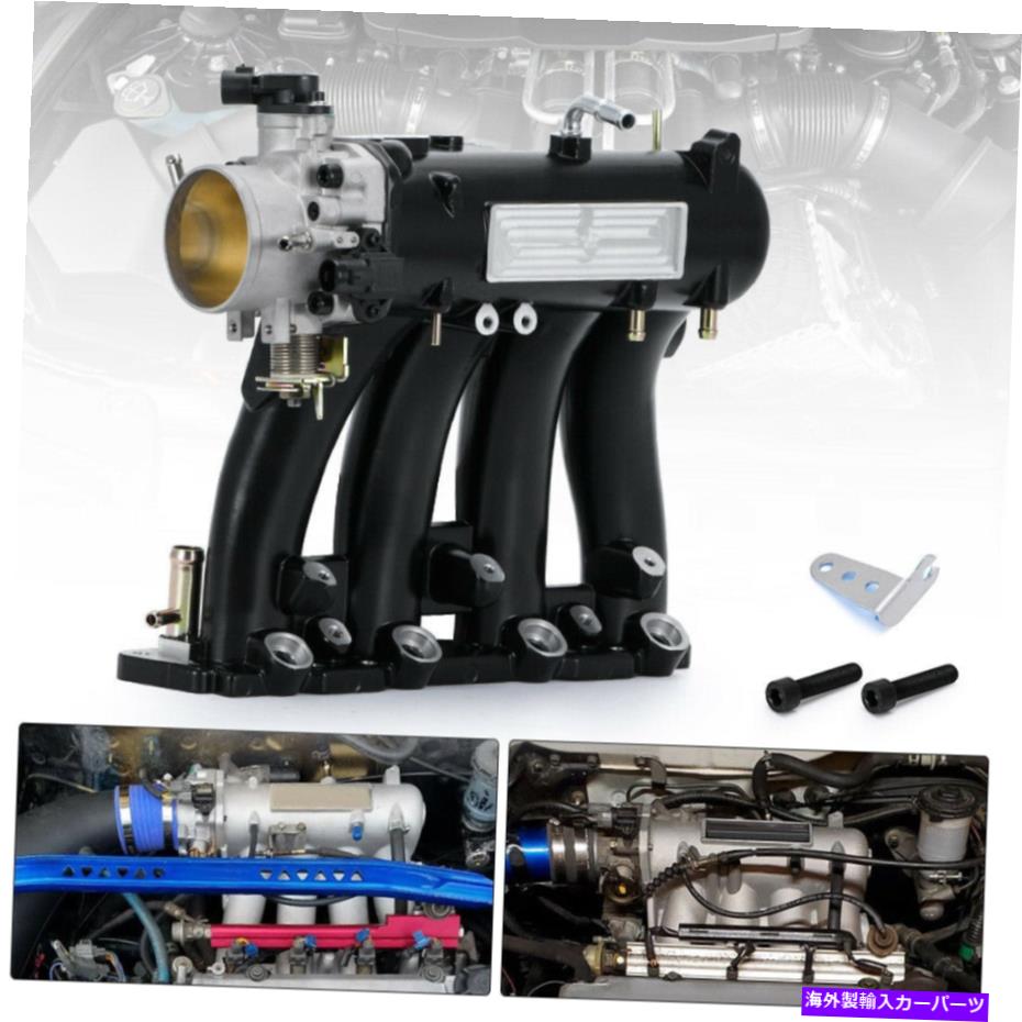 Intake Manifold 88-00ホンダシビックCRXデルソルD15 D15の基本摂取マニホールド+スロットルボディD16 Base Intake Manifold+Throttle Body For 88-00 Honda Civic CRX Del Sol D15 D16【並行輸入品】