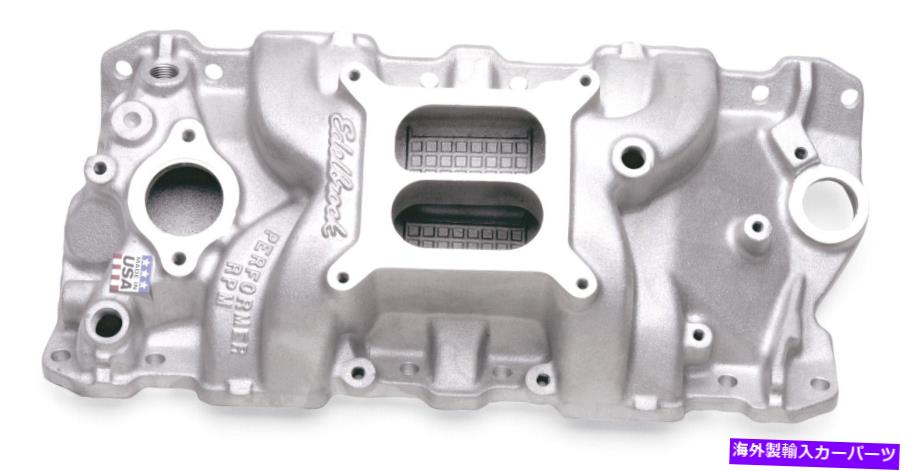 Intake Manifold Edelbrock 7101パフォーマーRPM吸気マニホールド Edelbrock 7101 Performer RPM Intake Manifold【並行輸入品】
