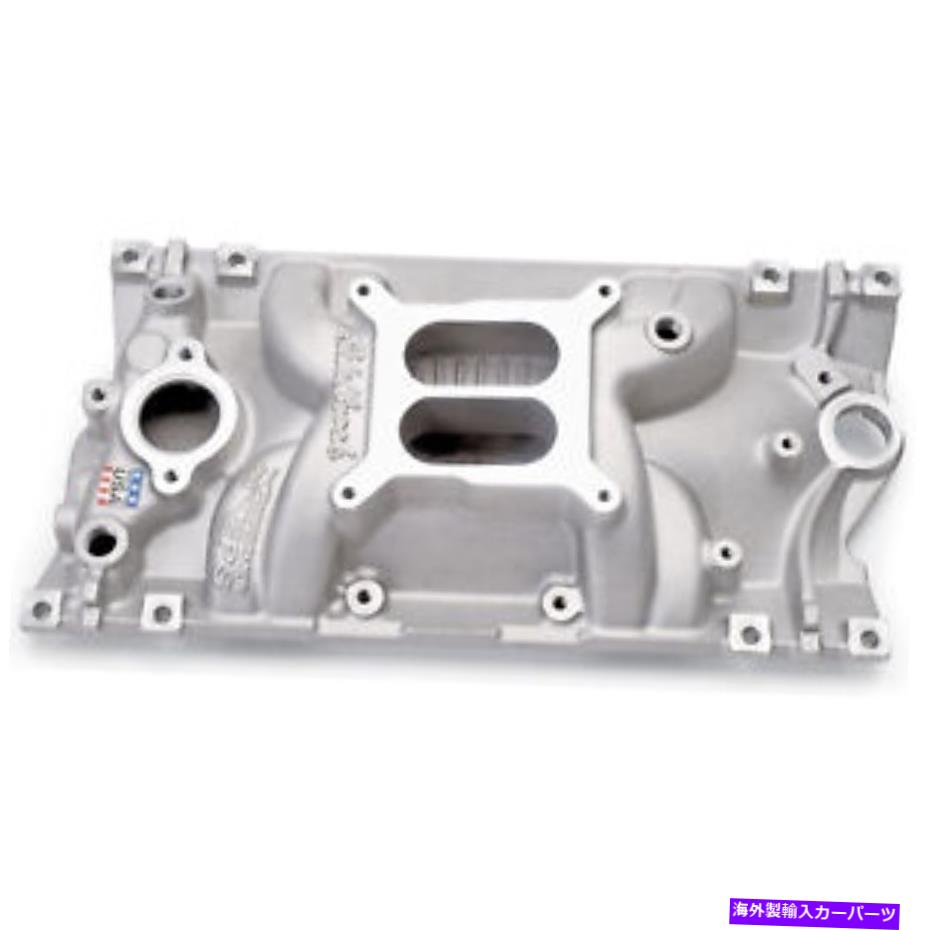 Intake Manifold Edelbrock Performer EPSデュアルプレーンインテークマニホールド、Chev SB Vortec '96&Lath Edelbrock Performer EPS Dual Plane Intake Manifold, Chev SB Vortec '96 & Later【並行輸入品】