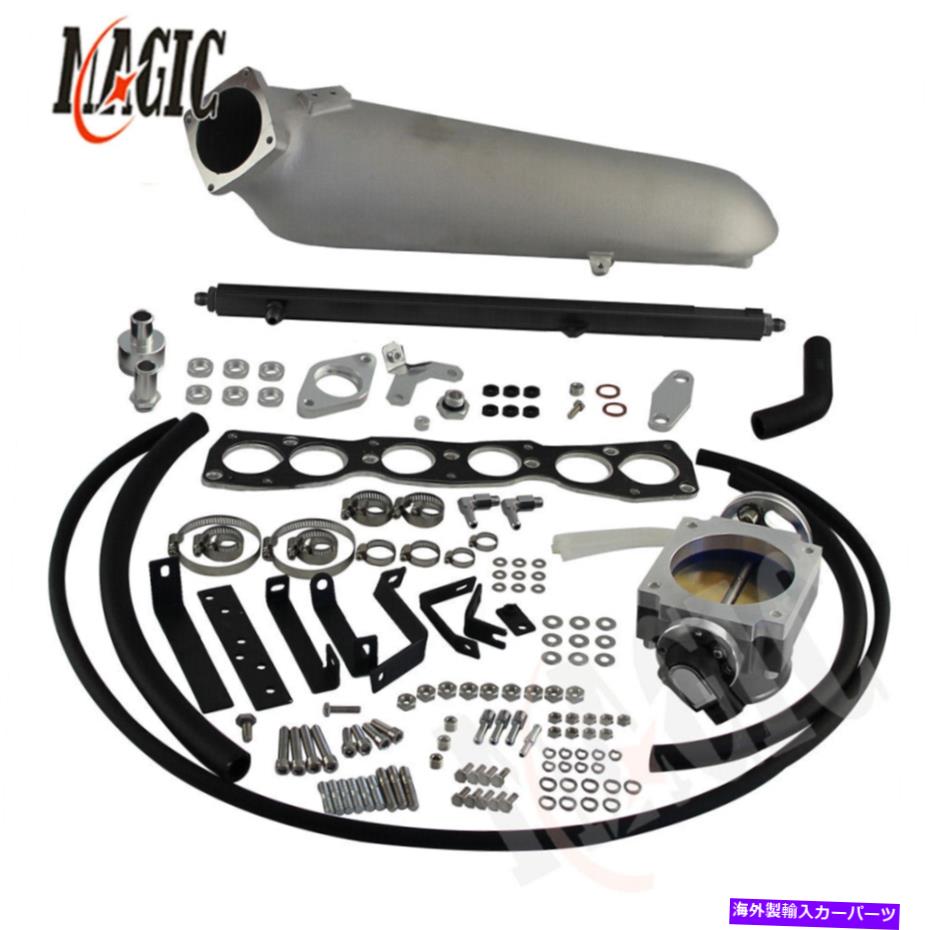 Intake Manifold 吸気マニホールド+90mmスロットルボディw/TPS+燃料レールのトヨタスープラ2JZGTE JZA80 Intake Manifold+90MM Throttle Body w/TPS+Fuel Rail For Toyota Supra 2JZGTE JZA80【並行輸入品】