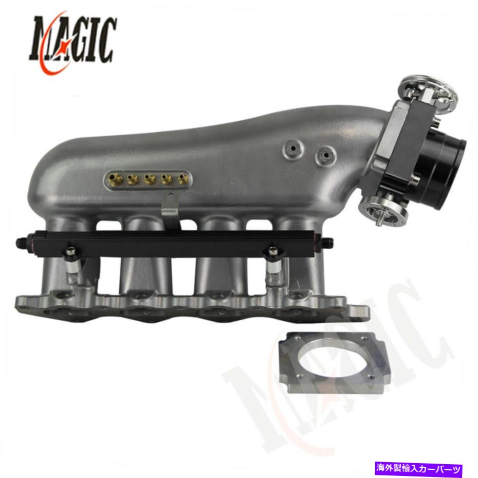 Intake Manifold 吸気マニホールド +三菱ランサーのためのスロットルボディ +燃料レール4G63 EVO 4-9 BK Intake Manifold+ Throttle Body +Fuel Rail For Mitsubishi Lancer 4G63 EVO 4-9 BK【並行輸入品】