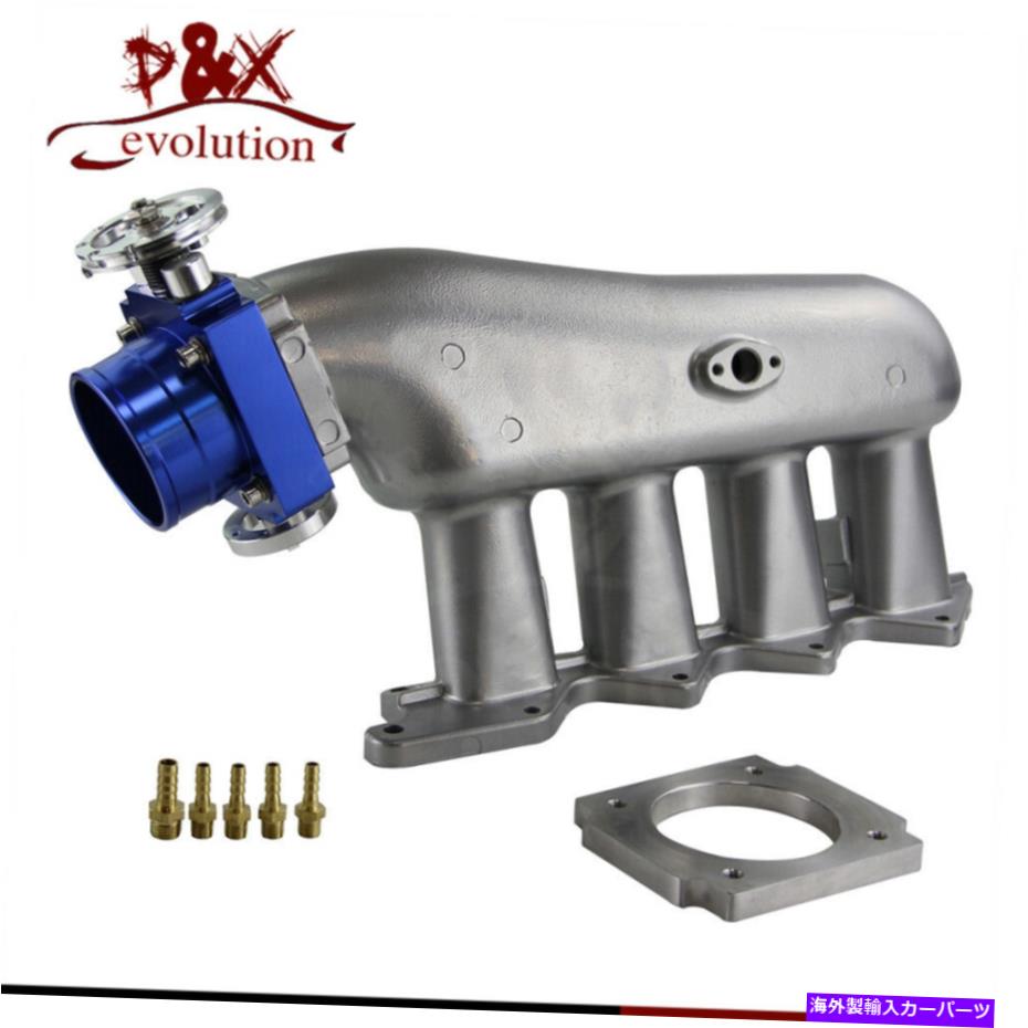 Intake Manifold 三菱ランサーのための摂取マニホールド80mmスロットルボディEVO IV V VII VIII IX Intake Manifold 80mm Throttle body for Mitsubishi Lancer EVO IV V VI VII VIII IX【並行輸入品】