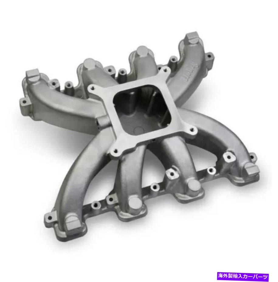 Intake Manifold Holley Intake Manifold 300-131; LS3、L92用の長方形ポートサテンアルミニウム Holley Intake Manifold 300-131; Rectangular Port Satin Aluminum for LS3, L92【並行輸入品】