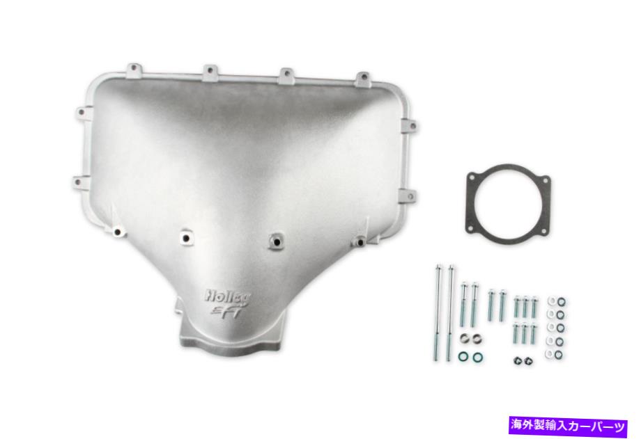 Intake Manifold HolleyEFI 300-302 HI-RAM 105mmキャストサイドマウントプレナムトップキャストフィニッシュ Holley EFI 300-302 HI-RAM 105MM Cast Side Mount Plenum Top Cast Finish【並行輸入品】