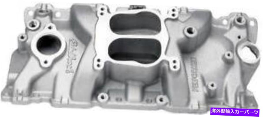 Intake Manifold 1987-95シボレースモールブロック付き鋳鉄ヘッド付きスモールブロックegrパフォーマーナチュラルフィニッシュ4 1987-95 Chevy Small Block w/Cast Iron Heads w/o EGR Performer Natural Finish 4【並行輸入品】