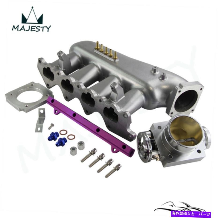 Intake Manifold 摂取マニホールド+三菱ランサーのための吸気体+燃料レール4G63 EVO 4 5 6 7 8 Intake Manifold+Throttle Body+Fuel Rail For Mitsubishi Lancer 4G63 EVO 4 5 6 7 8【並行輸入品】