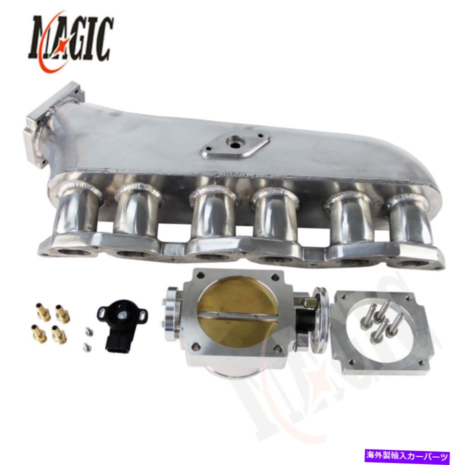 Intake Manifold 吸気マニホールド +90mmスロットルボディトヨタスーパー1JZ-GTE 90-93用のTPSセンサー Intake Manifold +90mm Throttle Body W/ TPS Sensor For Toyota Supra 1JZ-GTE 90-93【並行輸入品】