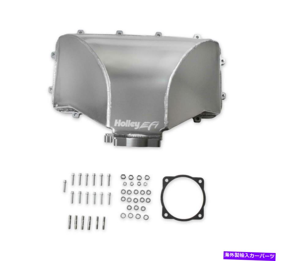 Intake Manifold HOLLEY HI-RAM 105mm製造サイドマウントプレナムトップ300-282 Holley HI-RAM 105MM Fabricated Side Mount Plenum Top 300-282【並行輸入品】