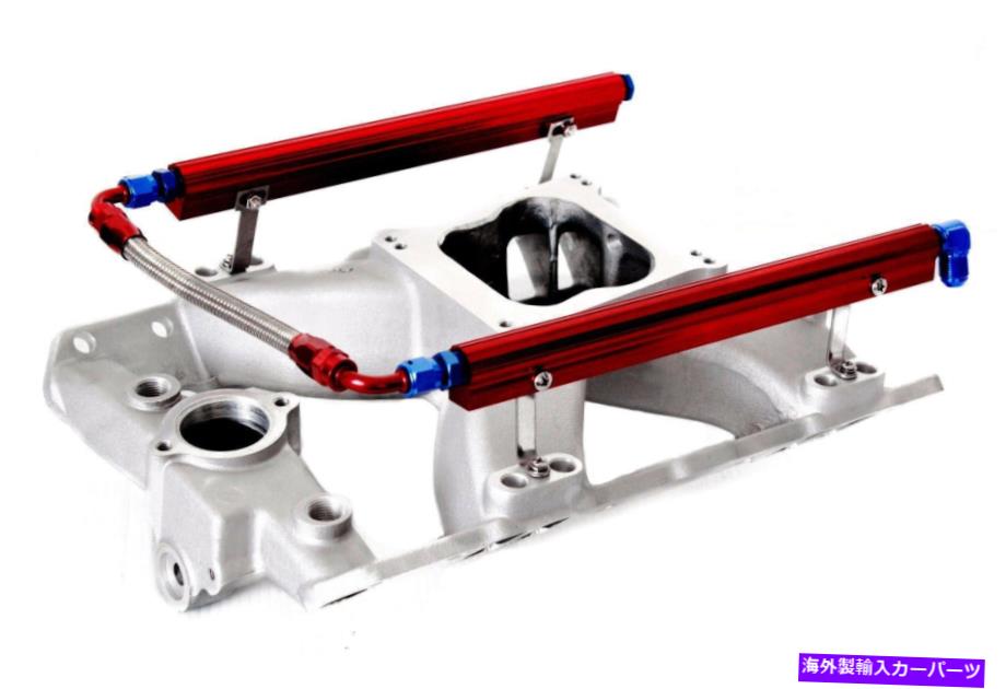 Intake Manifold ポンティアック326 389 400 455アルミニウムエアギャップEFI燃料噴射付き燃料燃料レール Pontiac 326 389 400 455 Aluminum Air Gap EFI Fuel Injection w/ Intake Fuel Rails【並行輸入品】
