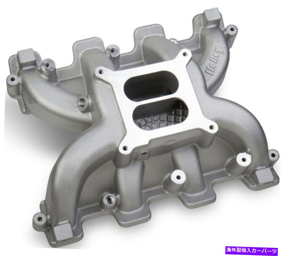 Intake Manifold ニューホリーデュアルプレーンインテークマニホールドシルバーキャスト、4150平方ボア、LS1、LS2、LS6 NEW HOLLEY DUAL PLANE INTAKE MANIFOLD SILVER CAST,4150 SQUARE BORE,LS1, LS2,LS6【並行輸入品】