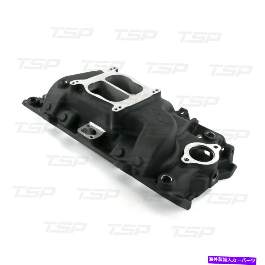 Intake Manifold シボレービッグブロックキャブレットブラックアルミニウムデュアルプレーンインテークマニホールド Chevy Big Block Carbureted Black Aluminum Dual Plane Intake Manifold【並行輸入品】|Us Custom Parts Shop USDM