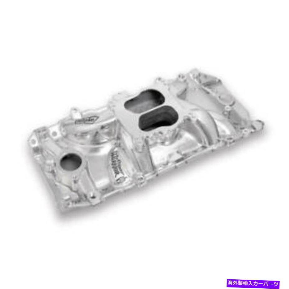 Intake Manifold ワインド摂取マニホールド8122p; Chevy 396-454 BBC用の光沢のある鋳造アルミニウム Weiand Intake Manifold 8122P; Shiny Cast Aluminum for Chevy 396-454 BBC【並行輸入品】