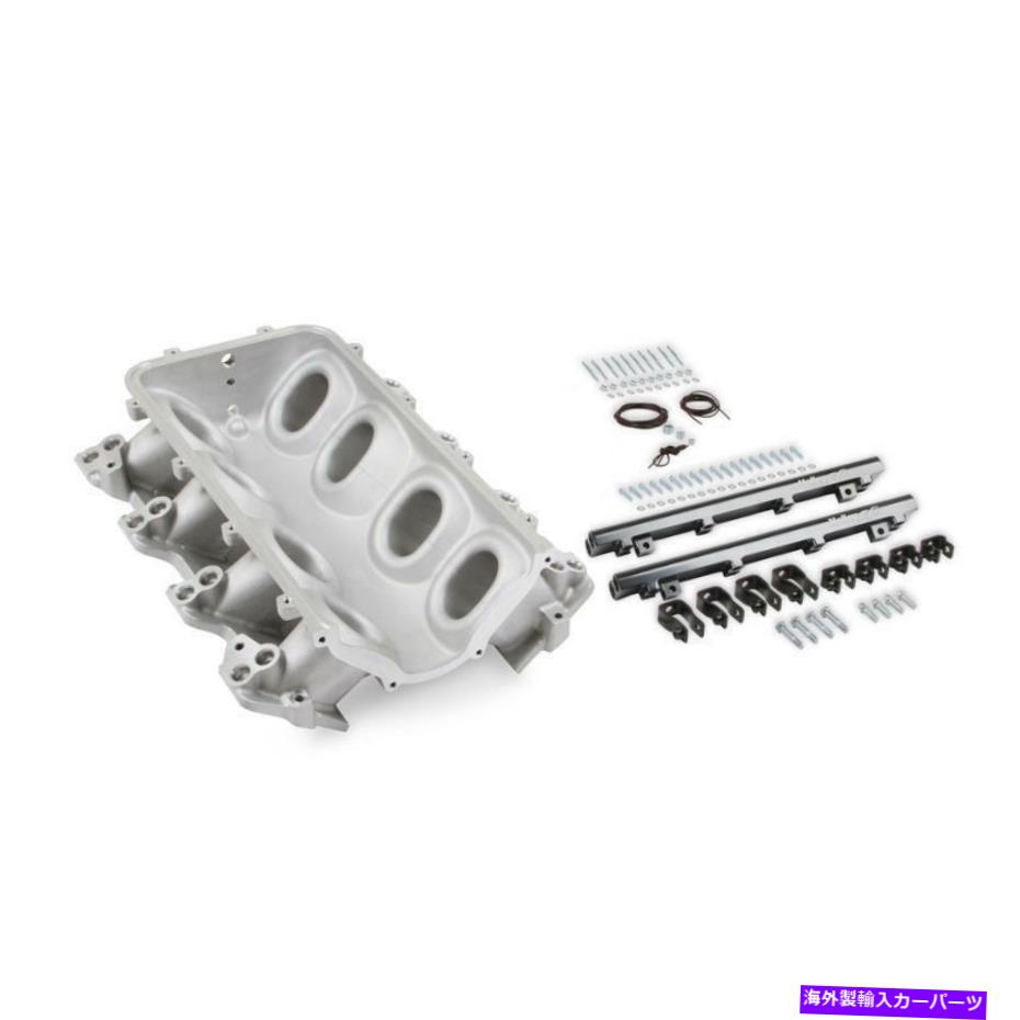 Intake Manifold Holley Intakeマニホールドベース300-603; LS1、LS2、LS6用のターミネーターX Lo-Ram Satin Holley Intake Manifold Base 300-603; Terminator X Lo-Ram Satin for LS1, LS2, LS6【並行輸入品】｜Us Custom Parts Shop USDM