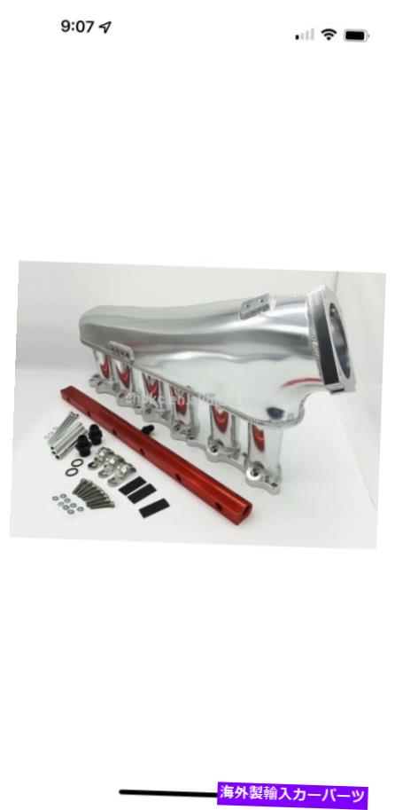 Intake Manifold 燃料レールと90mmスロットルボディを備えた2JZ-GTETIG溶接吸気マニホールド2JZGTE 2JZ-GTE TIG Welded Intake manifold WITH Fuel Rail & 90mm Throttle Body 2jzgte【並行輸入品】