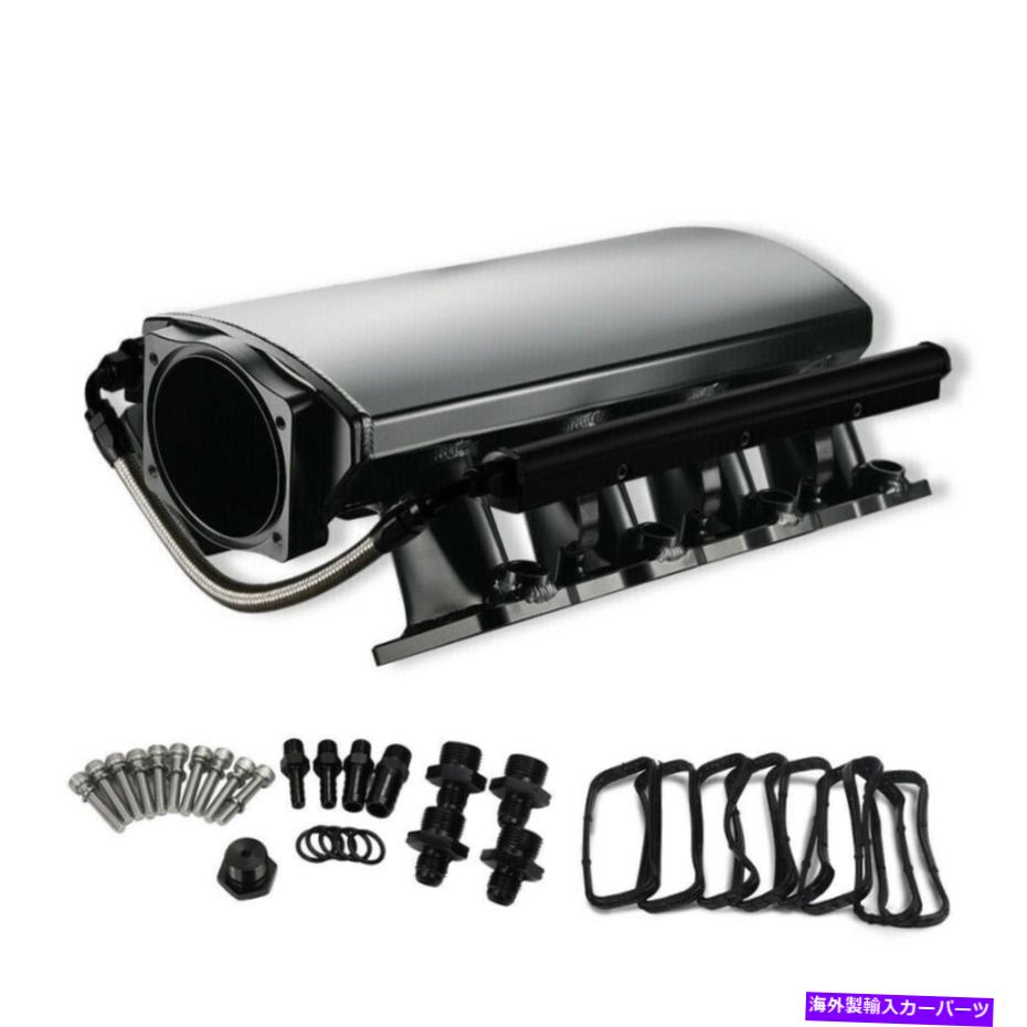 Intake Manifold 製造されたLS1 LS2 LS6 TIG溶接吸気マニホールドとレール新しい102mmアルミニウム FABRICATED LS1 LS2 LS6 TIG WELDED INTAKE MANIFOLD With Rails New 102MM ALUMINUM【並行輸入品】