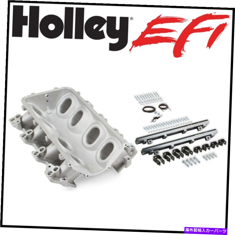 Intake Manifold Holley Intakeマニホールドベース300-603; LS1、LS2、LS6用のターミネーターX Lo-Ram Satin Holley Intake Manifold Base 300-603; Terminator X Lo-Ram Satin for LS1, LS2, LS6【並行輸入品】