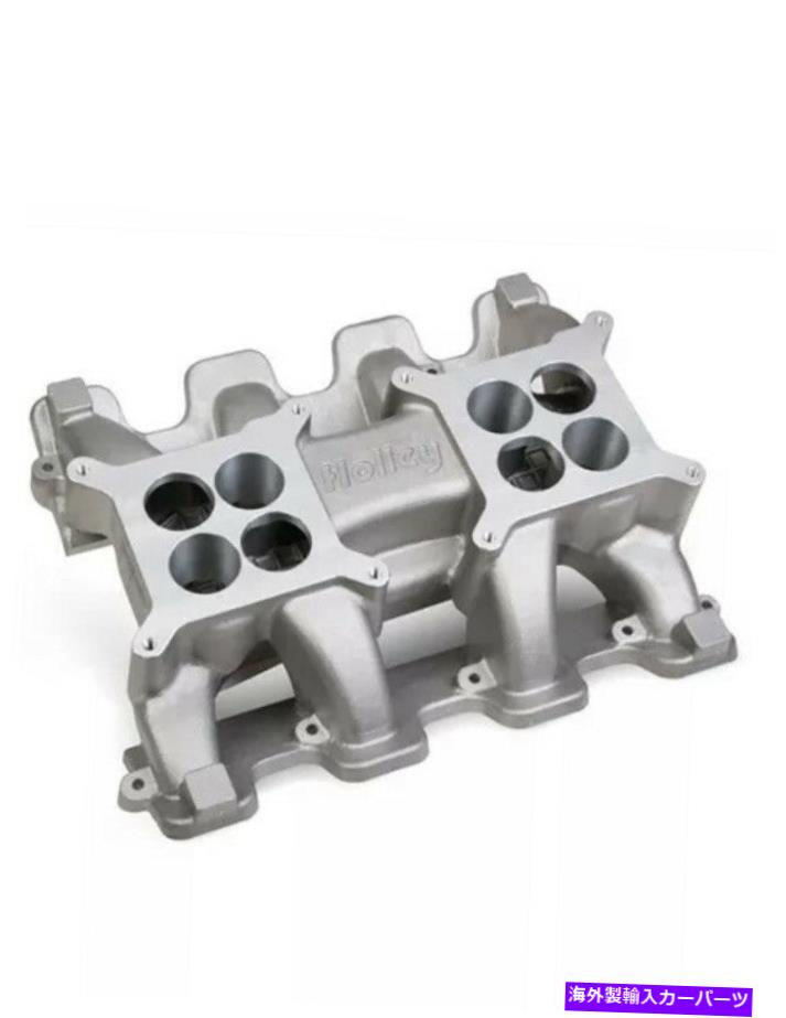 Intake Manifold Holley 300-120 LS Carbureted Mid Riseデュアルプレーンインテークマニホールド大聖堂港 Holley 300-120 LS Carbureted Mid Rise Dual Plane Intake Manifold Cathedral Port【並行輸入品】