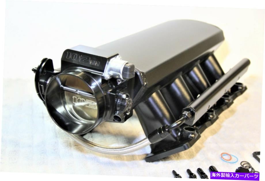 Intake Manifold 102mmアルミニウムLS1 LS2 LS6吸気マニホールド5.3L 6.0L 5.7LブラックW/スロットルボディ 102MM ALUMINUM LS1 LS2 LS6 INTAKE MANIFOLD 5.3L 6.0L 5.7L BLACK W/ THROTTLE BODY【並行輸入品】