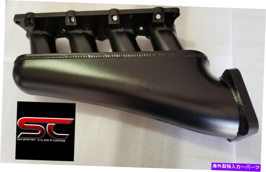 Intake Manifold ブラックホンダK20 K24シートメタル製造吸気マニホールドKスワップシビック BLACK HONDA K20 K24 SHEET METAL FABRICATED INTAKE MANIFOLD K SWAP CIVIC【並行輸入品】
