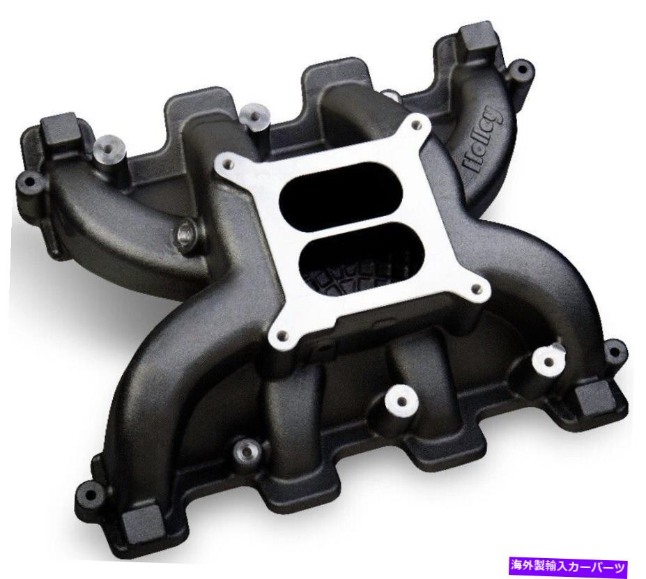 Intake Manifold ニューホリーデュアルプレーンインテークマニホールド、ブラック、5.07 \