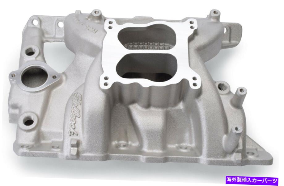 Intake Manifold Edelbrock 7156パフォーマーRPMデュアルプレーン吸気マニホールドポンティアック326-455 V8 Edelbrock 7156 Performer RPM Dual Plane Intake Manifold Pontiac 326-455 V8【並行輸入品】