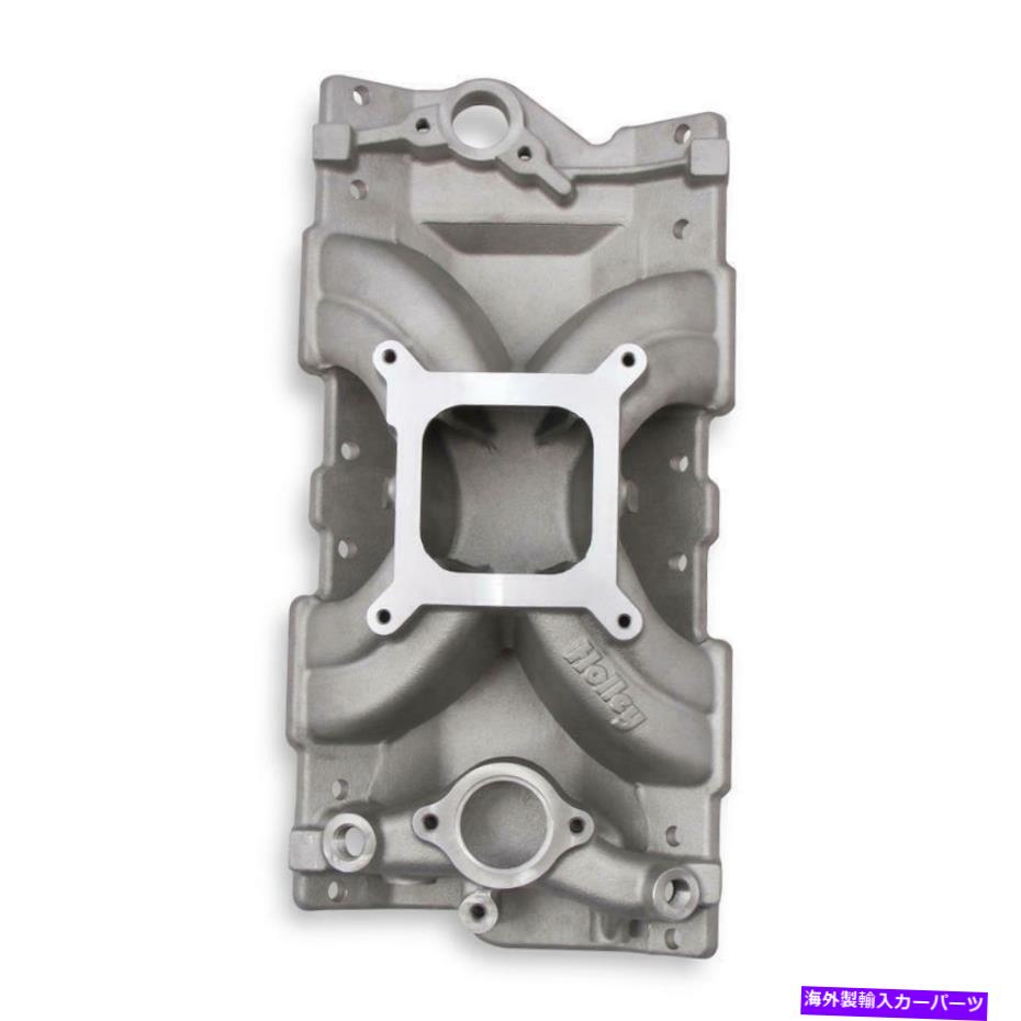 Intake Manifold Holley Intake Manifold 300-255; EFIスプリットデザインシングルプレーンサテンシボレーLSのための Holley Intake Manifold 300-255; EFI Split-Design Single Plane Satin for Chevy LS【並行輸入品】|Us Custom Parts Shop USDM
