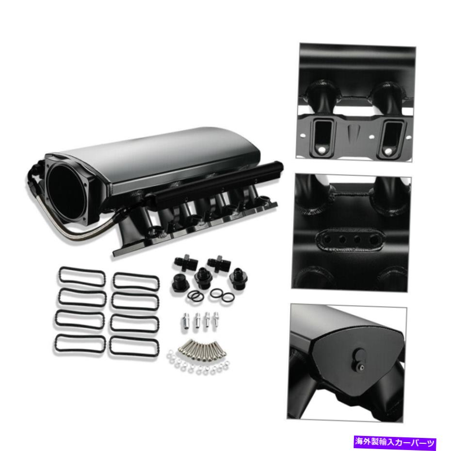 Intake Manifold 102mm低いランプ吸気マニホールドLS1 LS2 LS6 5.3L 6.0L燃料レールw/ 102mm Low Ramp Intake Manifold LS1 LS2 LS6 5.3L 6.0L Aluminum Black w/Fuel Rails【並行輸入品】 106,095円