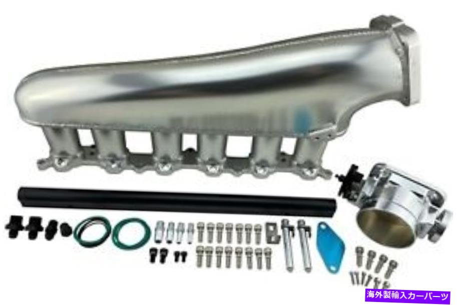 Intake Manifold 洗練された吸気マニホールド +燃料レール + 90mmトヨタ1JZ-GTE 1JZ用スロットルボディ Polished Intake Manifold + Fuel Rail + 90mm Throttle Body for Toyota 1JZ-GTE 1JZ【並行輸入品】
