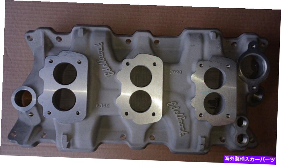 Intake Manifold エデルブロック3大型ロチェスター炭水化物のためのデュース摂取量sbシボレーC362トライパワー Edelbrock 3 Deuce Intake For Large Rochester Carbs SB Chevy C362 Tri-Power【並行輸入品】 133,210円