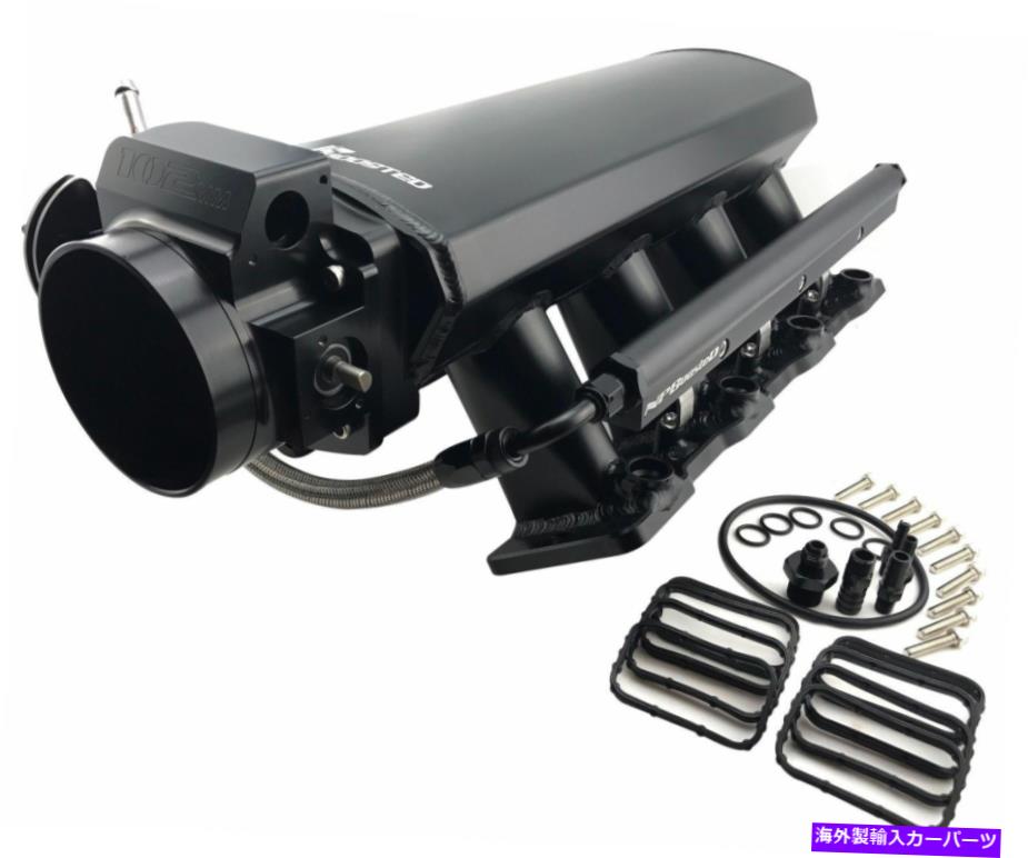 Intake Manifold GM LS LS1 LS2 LS6 EFI高層カスタムアルミニウム吸気マニホールド102mmスロットルボディ GM LS LS1 LS2 LS6 EFI Tall Custom Aluminum INTAKE MANIFOLD 102MM Throttle Body【並行輸入品】