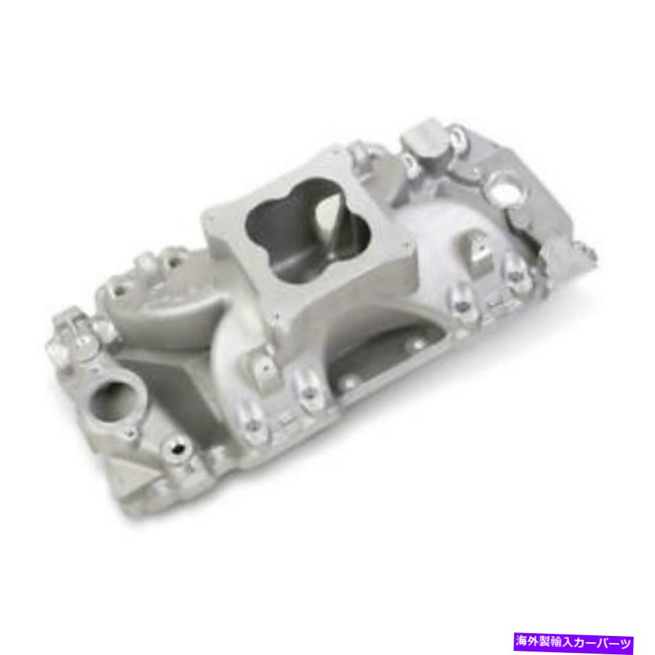 Intake Manifold Holley Intake Manifold 9901-209; Chevy BBC用のシングルプレーンサテンアルミニウム Holley Intake Manifold 9901-209; Single Plane Satin Aluminum for Chevy BBC【並行輸入品】