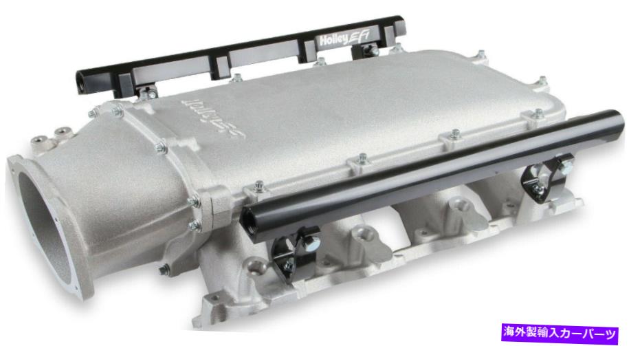 Intake Manifold Holley Modular Lo-Ram?fiマニホールドキット、フロントフィードプレナム、シルバー、GM LS1、LS2＆LS6 HOLLEY MODULAR LO-RAM ЕFI MANIFOLD KIT,FRONT-FEED PLENUM,SILVER,GM LS1,LS2 & LS6【並行輸入品】