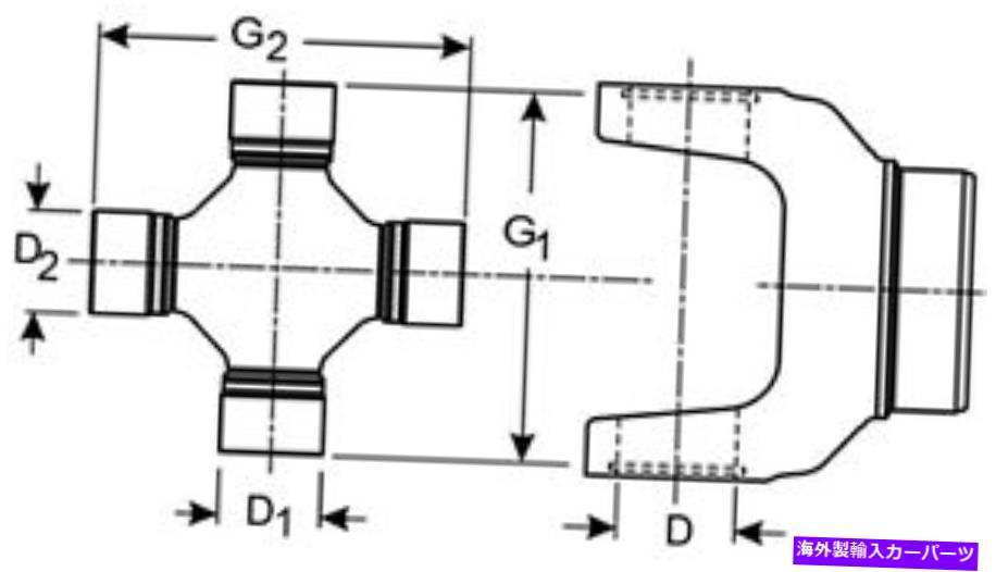 Driveshaft ユニバーサルジョイントライフシリーズ（SPL）スパイサー5-7438X Universal Joint-Life Series(SPL) Spicer 5-7438X【並行輸入品】