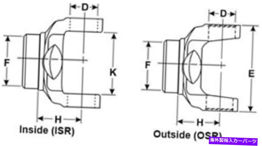 Driveshaft ドライブシャフトチューブ溶接ヨークダナスパイサー2-28-1707 Drive Shaft Tube Weld Yoke DANA Spicer 2-28-1707【並行輸入品】